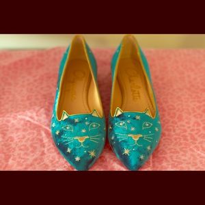 Charlotte Olympia 5.5 Mid-century kitty flats